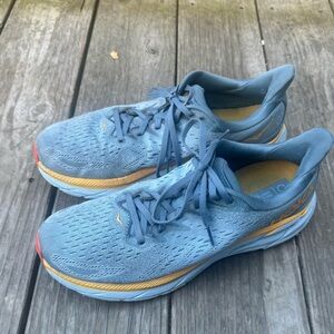 Hoka Men’s Clifton 8 Max Cushioned Road Running Sneaker Blue 10.5